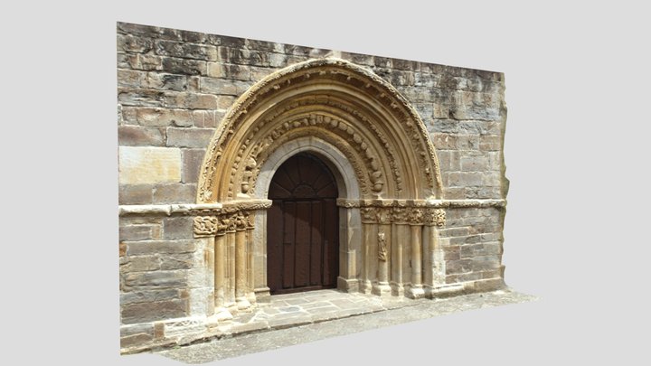 Santa Maria de Piasca - Fachada Oeste 3D Model