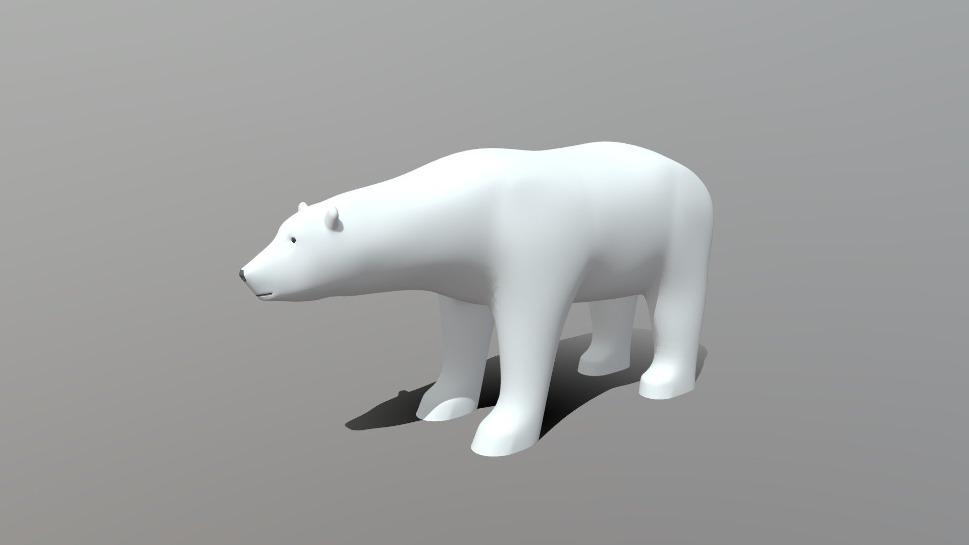 Cartoon Polar Bear — Sketchfab embed 3D viewer