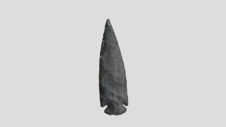 Reproduction Corner-Notched Projectile Point 1 3D Model