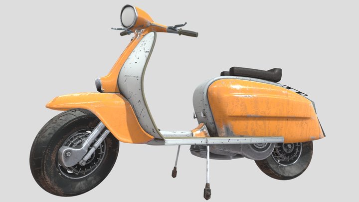Lambretta textured 3D Model