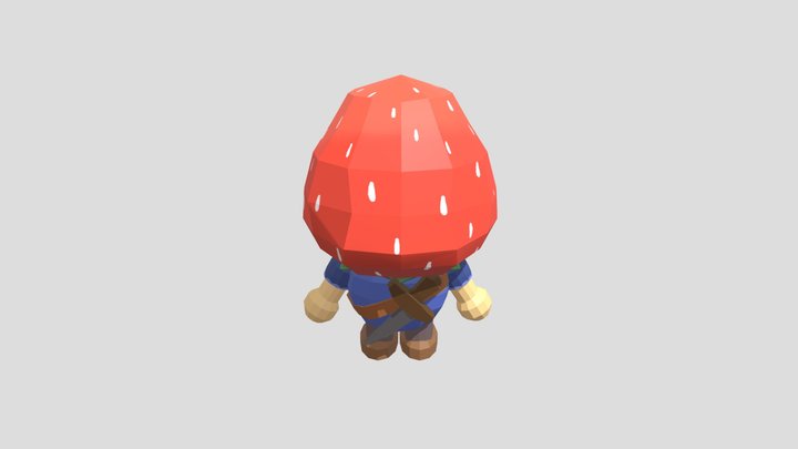 Strawberry Warrior 3D Model