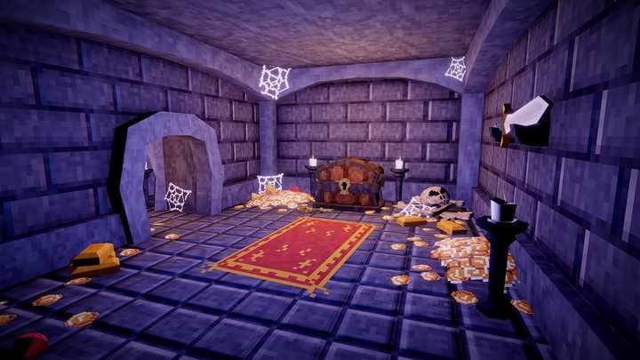 Dungeon Treasure Room 3D Model