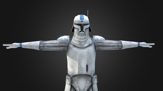 Clone Cold Assault Trooper 3D Model