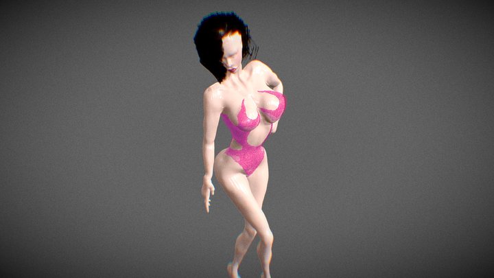 Queen glam's bikini 3D Model