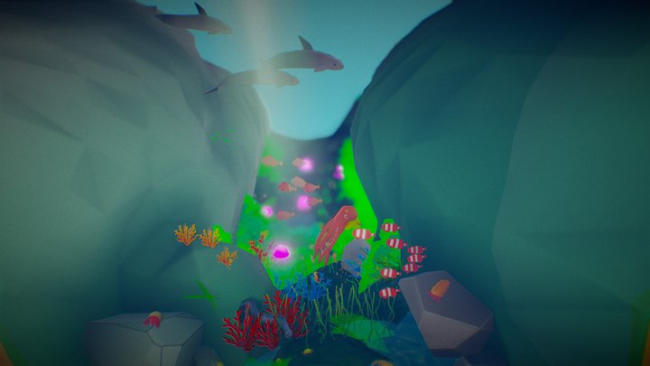 Low poly underwater - Sea Life Challenge 3D Model