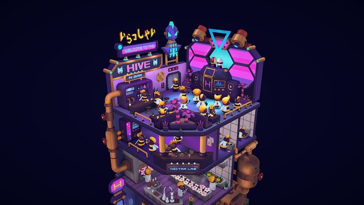 The Hive Club 3D Model