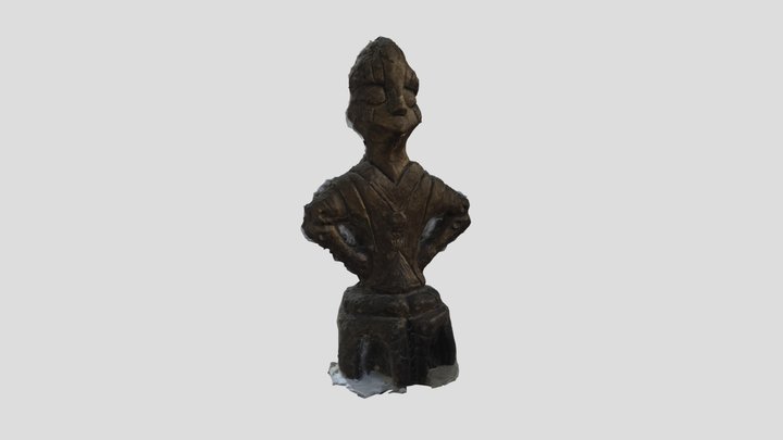 Goddess on the Throne 3D Model