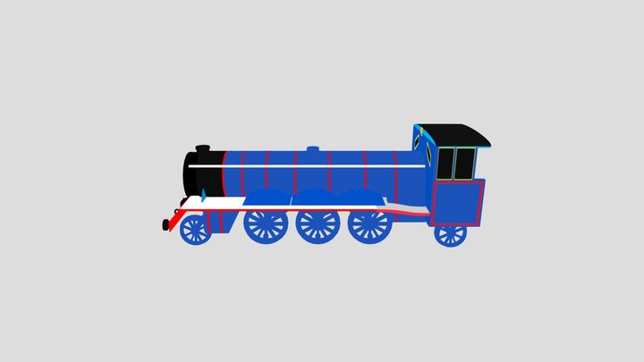 gordon_the_big_blue_engine_shed_17 3D Model
