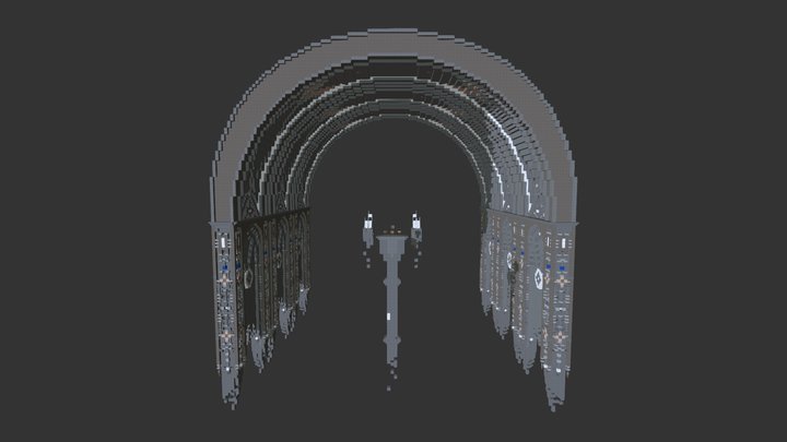 Temple 3D Model