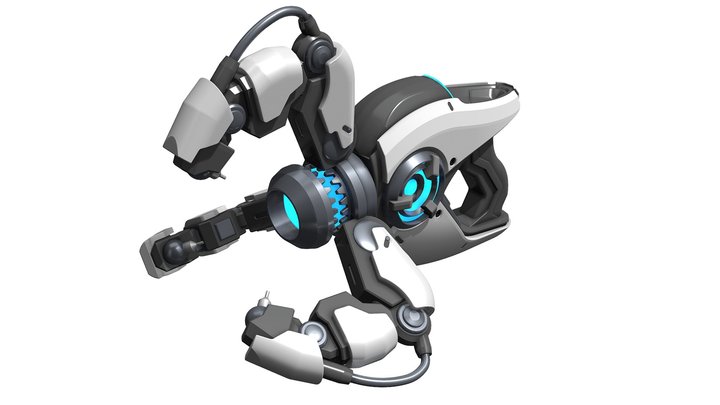 Symmetra Blaster - Overwatch - Printable STL 3D Model