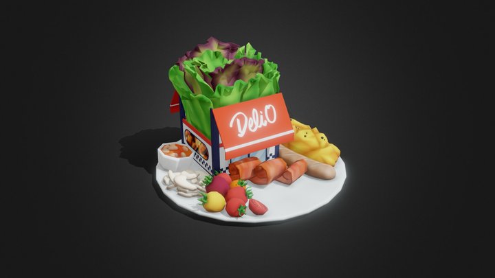 Deli O Building Exterior 3D Model