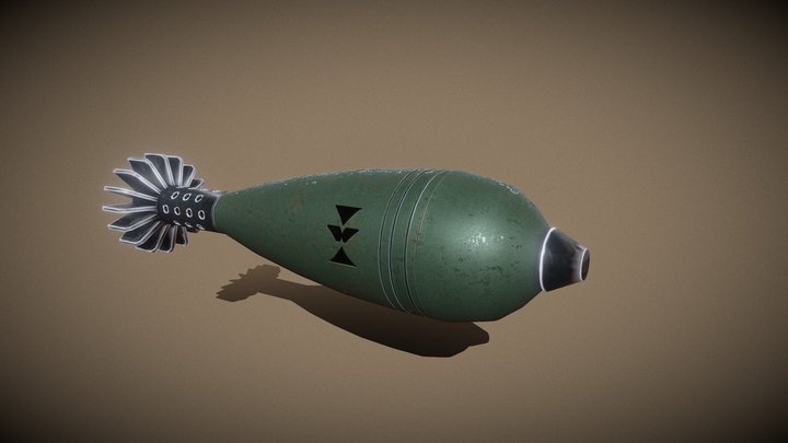 Mortar Shell 3D Model