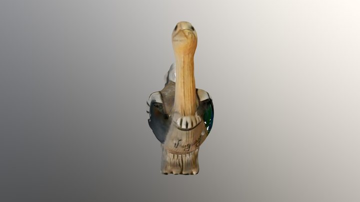Ostrich Souvenir from Uruguay 3D Model