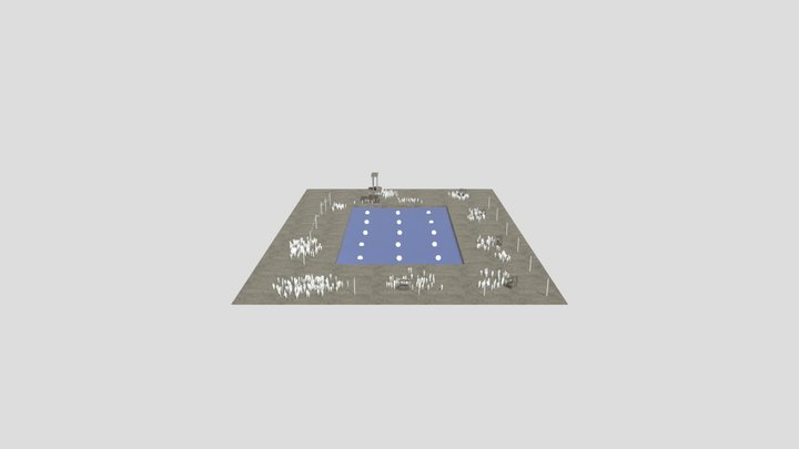 Skizze Südbad 3D Model