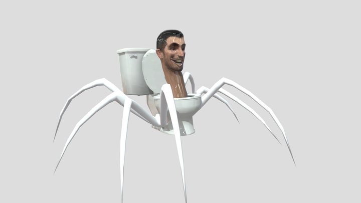 skibidi toilet spider 3D Model