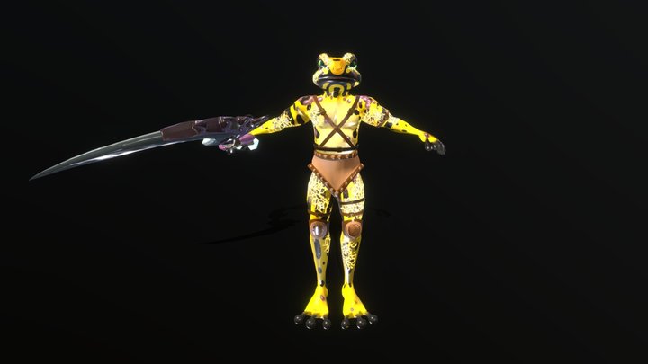 Frog Soilder 3D Model