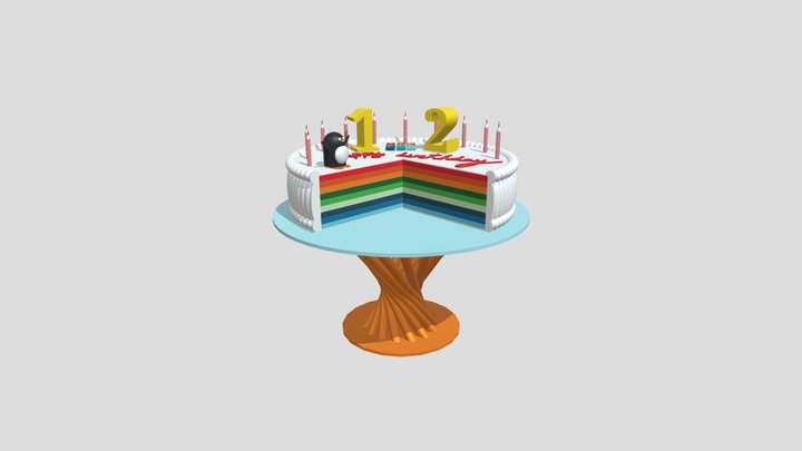Cake_Una Torta Un Po' Perfetta! 3D Model