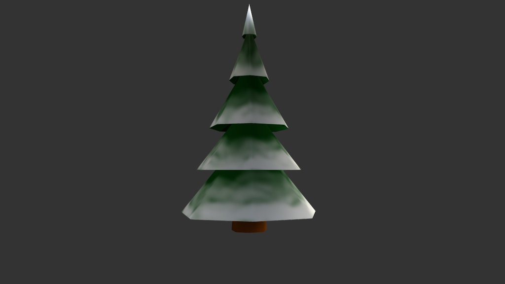 Simple Low Poly Pine Tree
