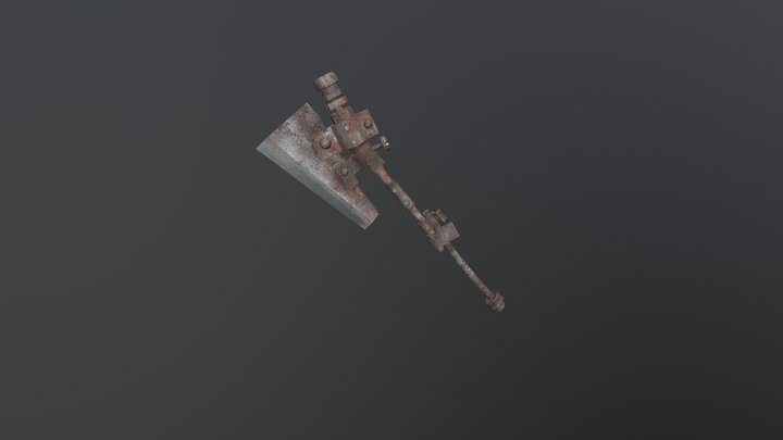 Machine Axe 3D Model