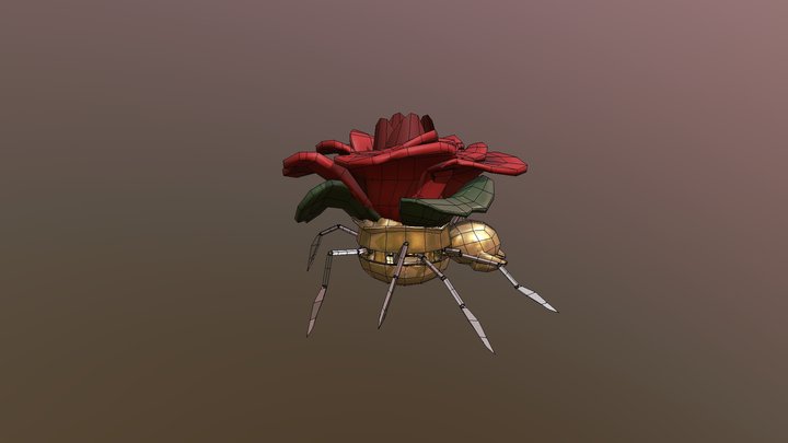 Spider Rose-bot 3D Model