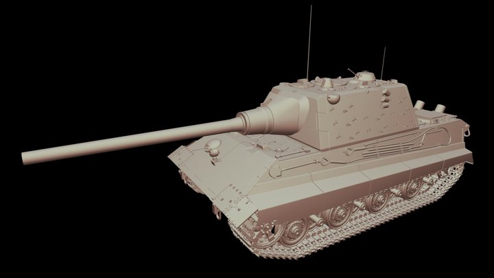 Jagdtiger II Prototype 3D Model