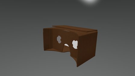 Google Cardboard VR Headset 3D Model