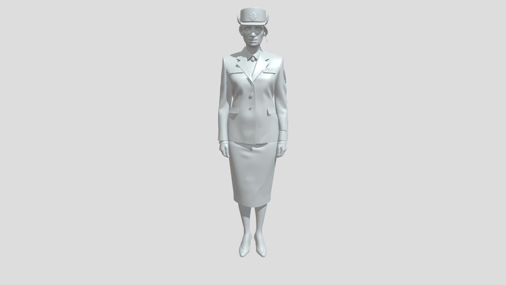 Woman in military uniform
