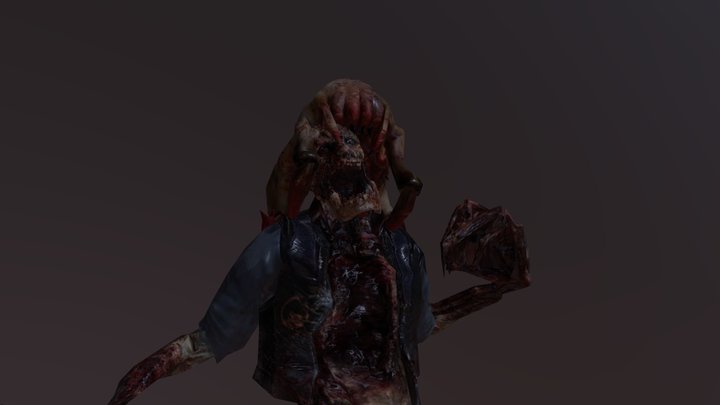 Black Mesa Headcrab Zombie Barney/Guard Rig – Kostenloses 3D-Modell STL