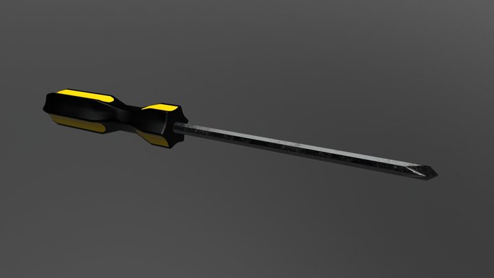 Stanley Phillips Head Screwdriver 3D Model