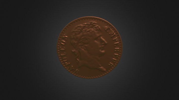 Bronze Coin 3D Model