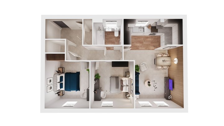 Whiteley Meadows, Whiteley P171 3D Model