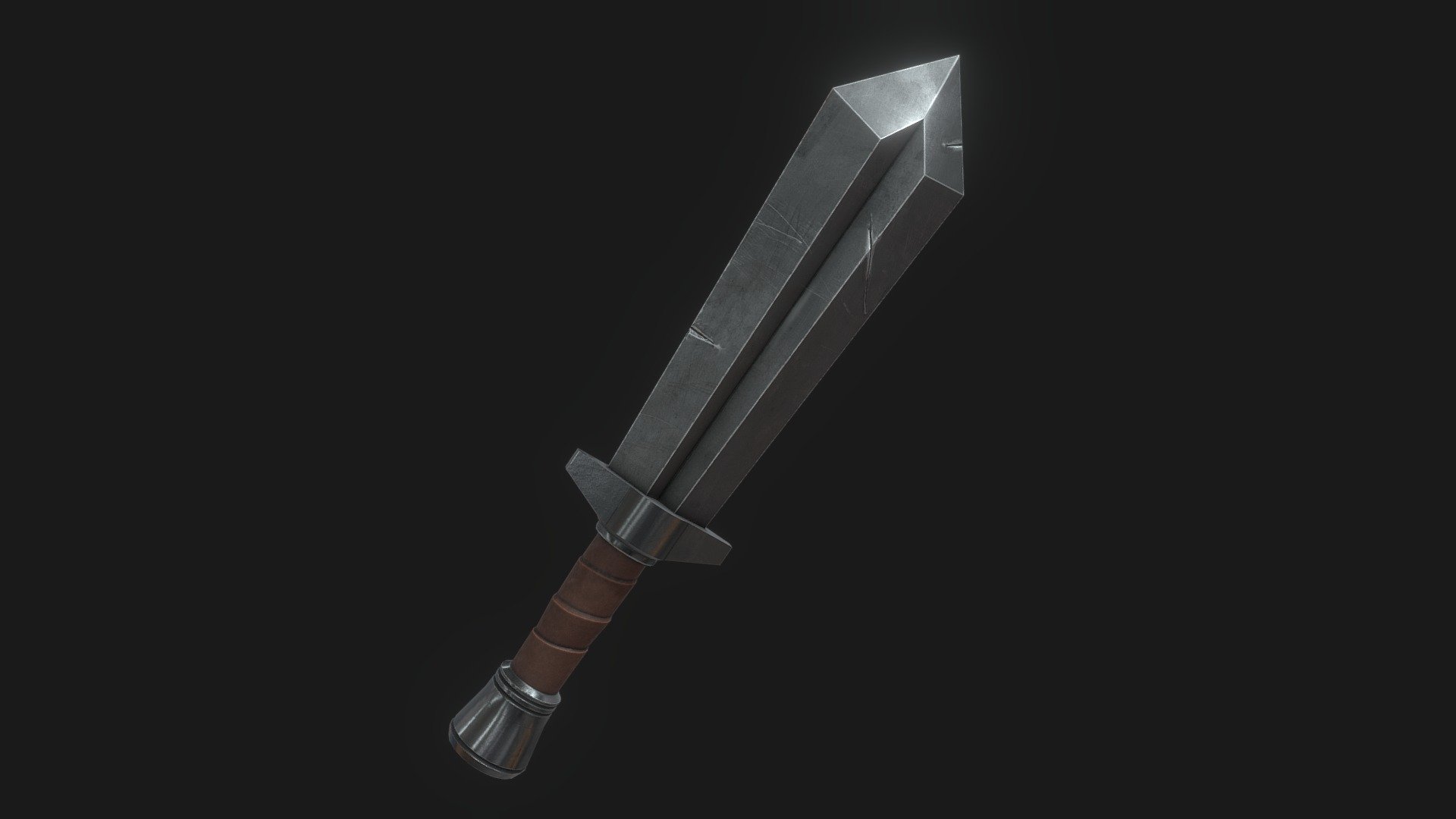 Medieval Sword Lowpoly