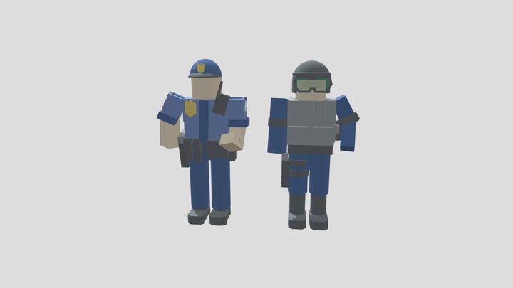 police and swat 3D Model