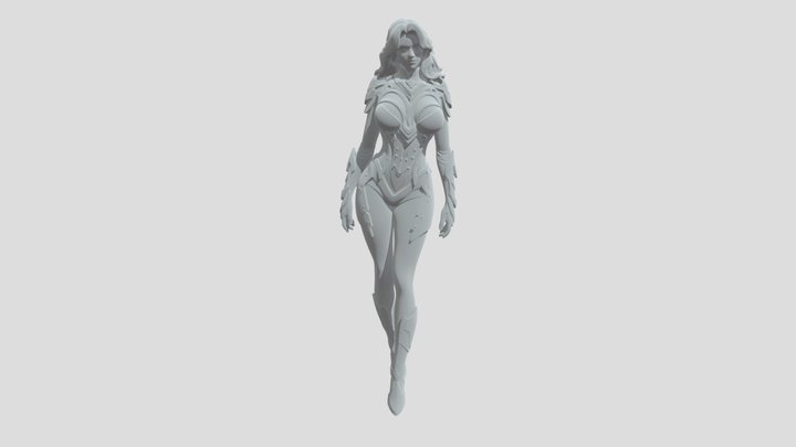 Sci-fi female armor – Kostenloses 3D-Modell STL
