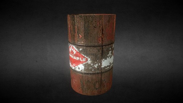 oil drum 3D Model