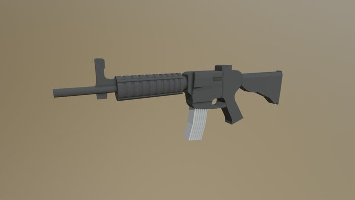 Macine Gun 3D Model