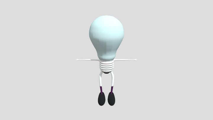 Lamp-Man 3D Model