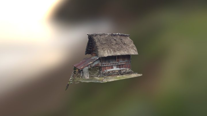 Traditional hatched house from Shirakawa-go 3D Model