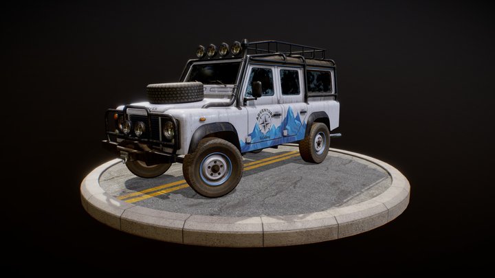 Land Rover Defender Expedition 3D Model