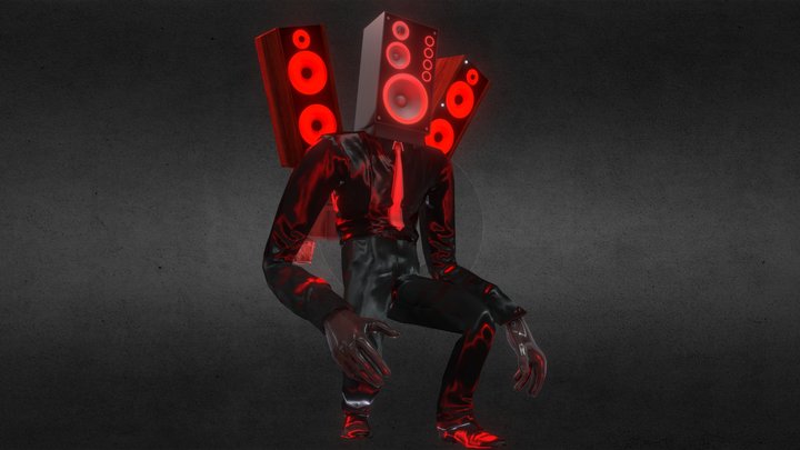Speakerman Upgraded Ik Rig Mixamo not accurate 3D Model