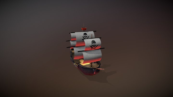 Pirate Ship 3D Model