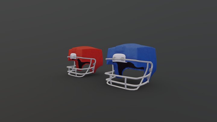 [Commission] American Football helmets 3D Model