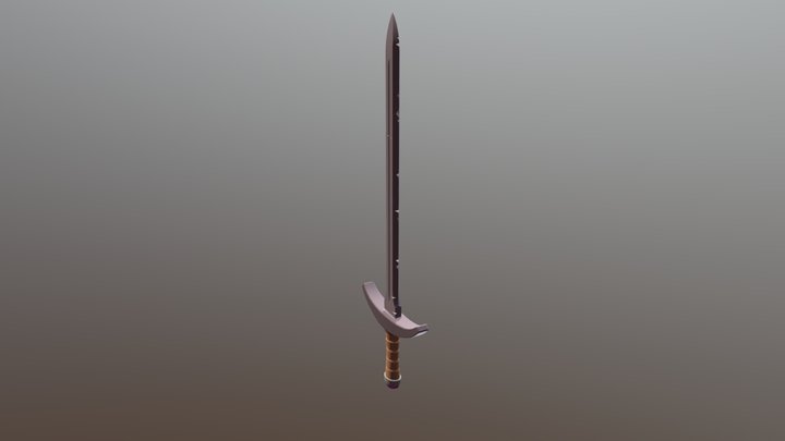 Beaten-up Longsword 3D Model