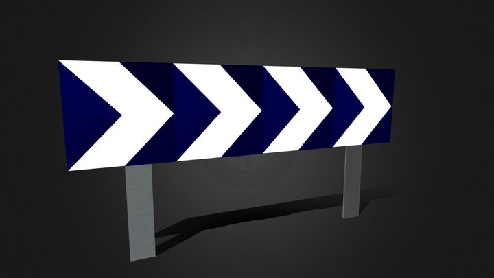 Panel_direccional_ Dch. 3D Model