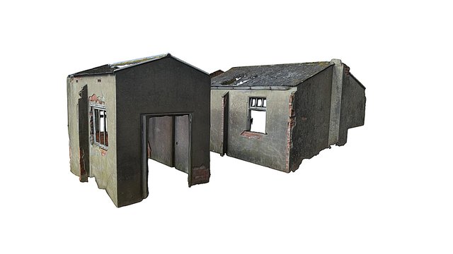 Abandoned Farm Buildings 3D Model