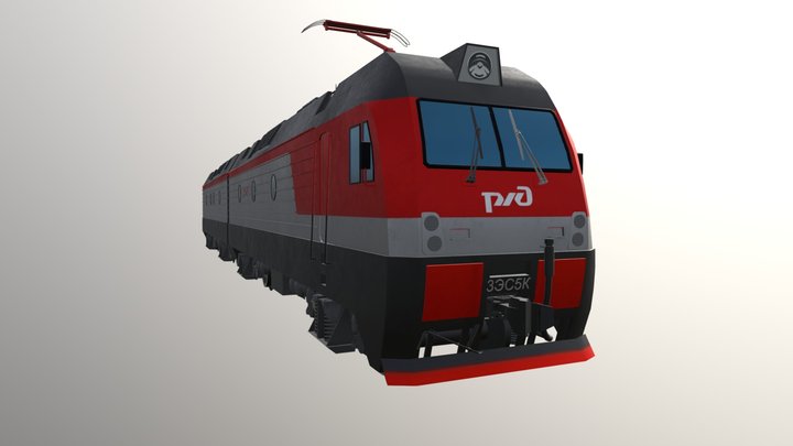 Train 3ES5K Ermak 3D Model