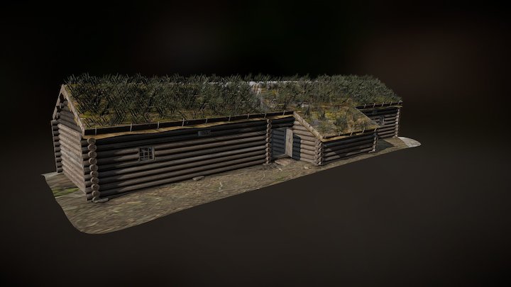 16th century semi-detached house 3D Model