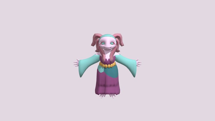 Train Axolotl 3D Model