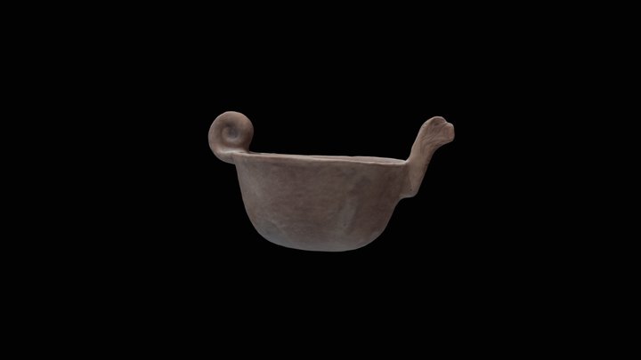 Serpent Effigy Bowl PG 3D Model