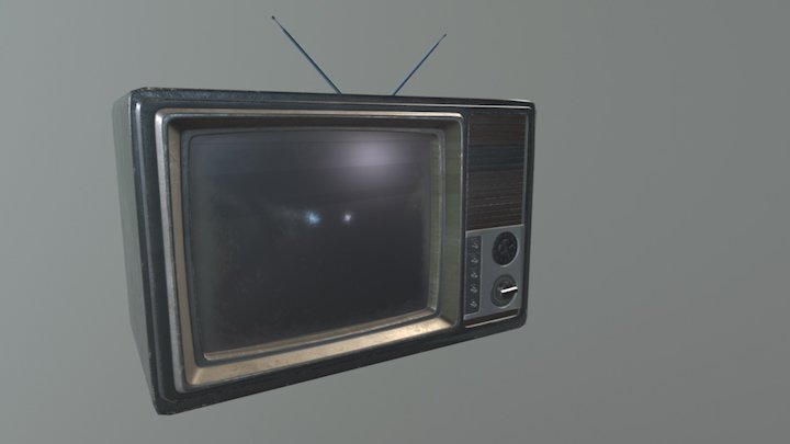 Old TV (grannys Diner) 3D Model
